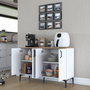 Hanah Home Gabinete Multipropósito Blanco y Nuez